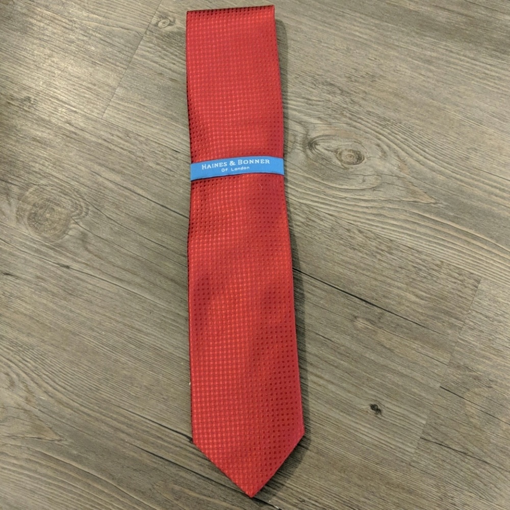 Mens Red Tie